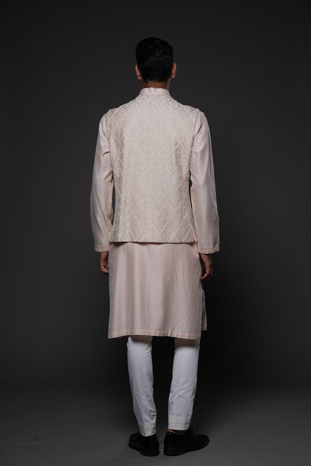 Men'S Embroidery Bundi Kurta Set