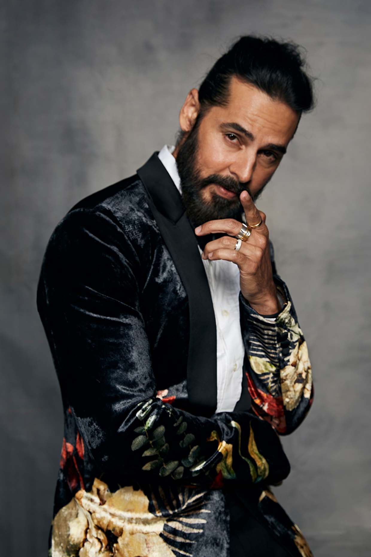 Men's Digital Printed Embroidered Tuxedo