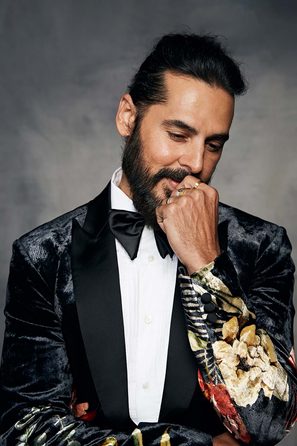 Men's Digital Printed Embroidered Tuxedo