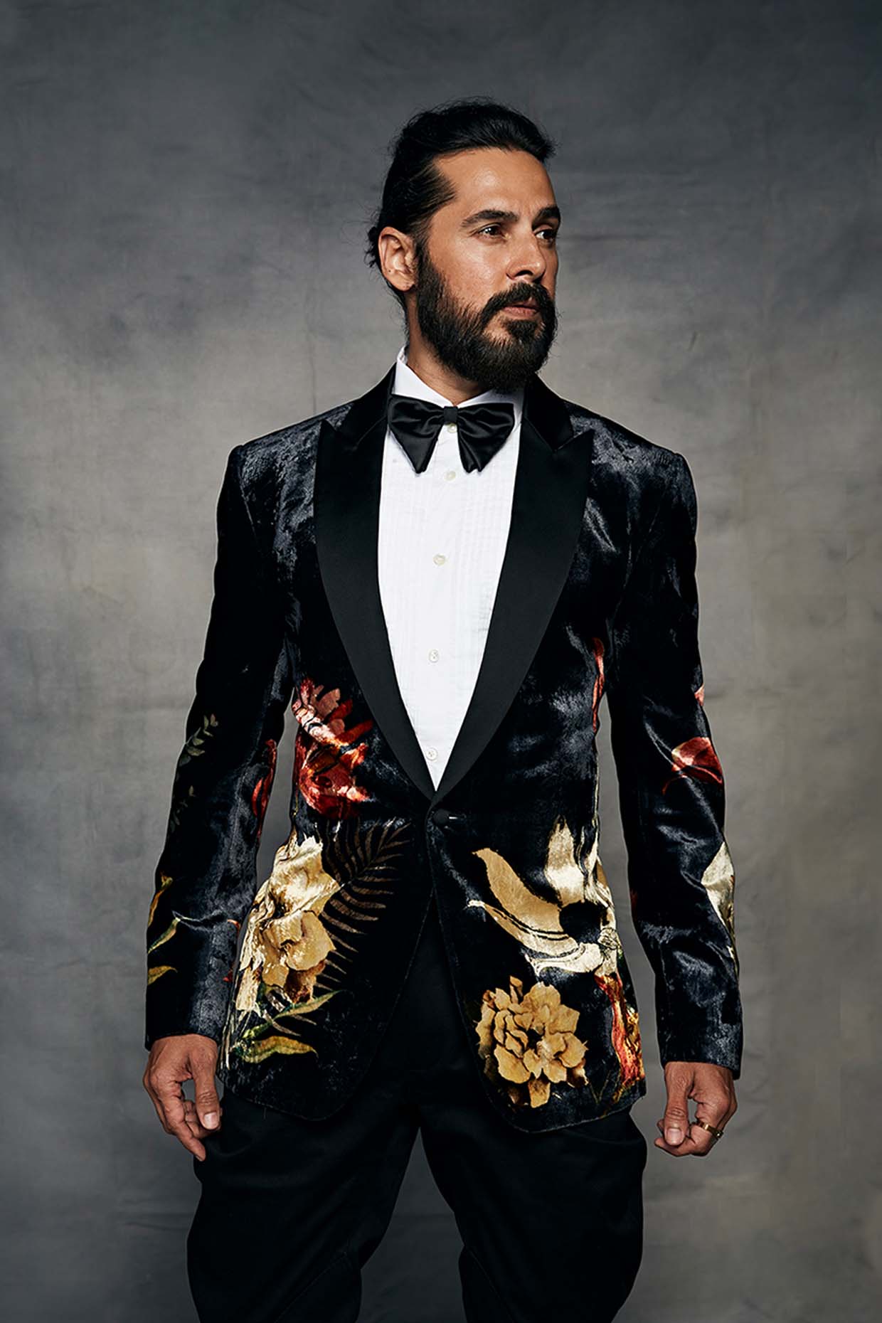 Men's Digital Printed Embroidered Tuxedo