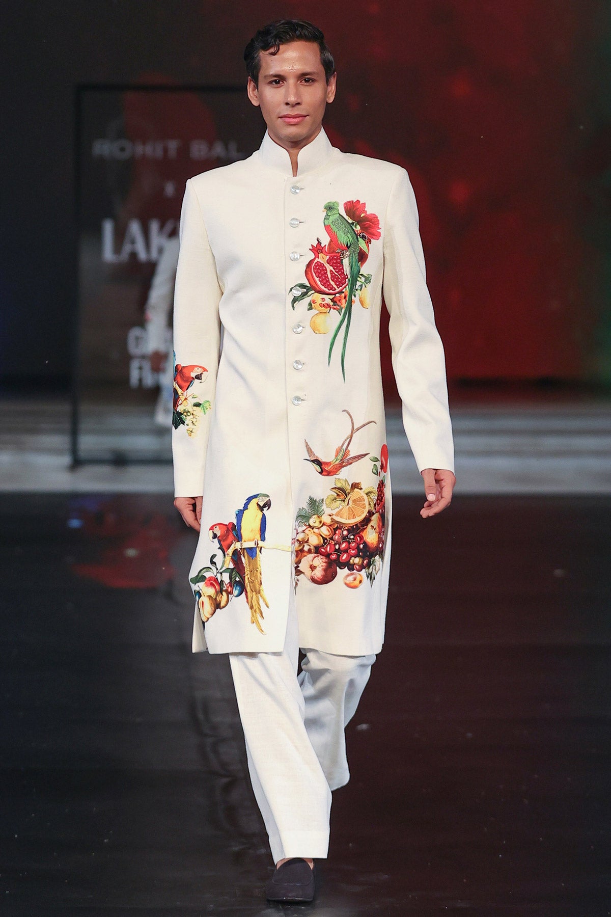 Matka Silk Sherwani With Embroidery For Men