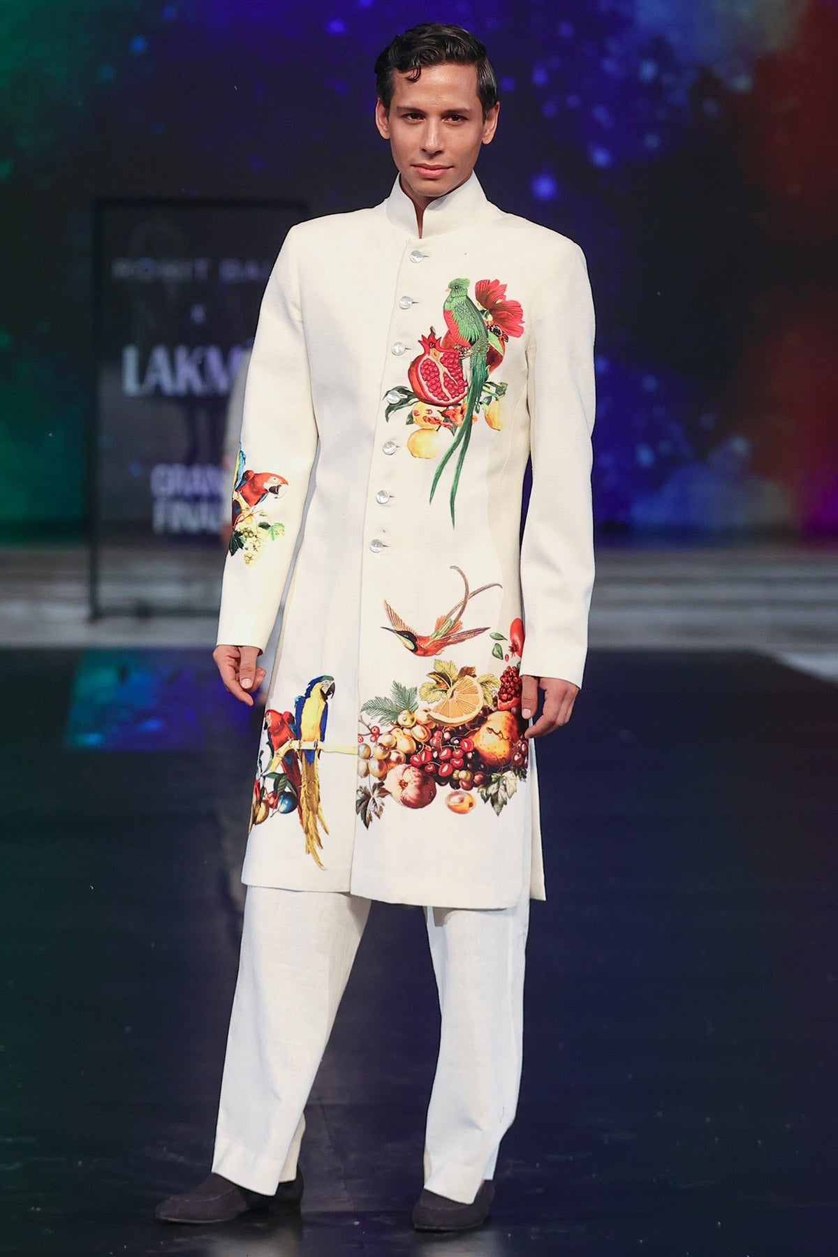 Matka Silk Sherwani With Embroidery For Men