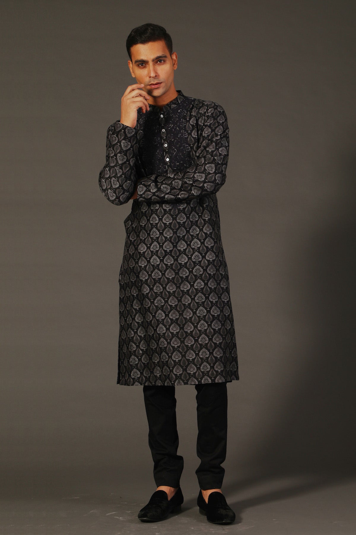 Men's Printed Kurta Set