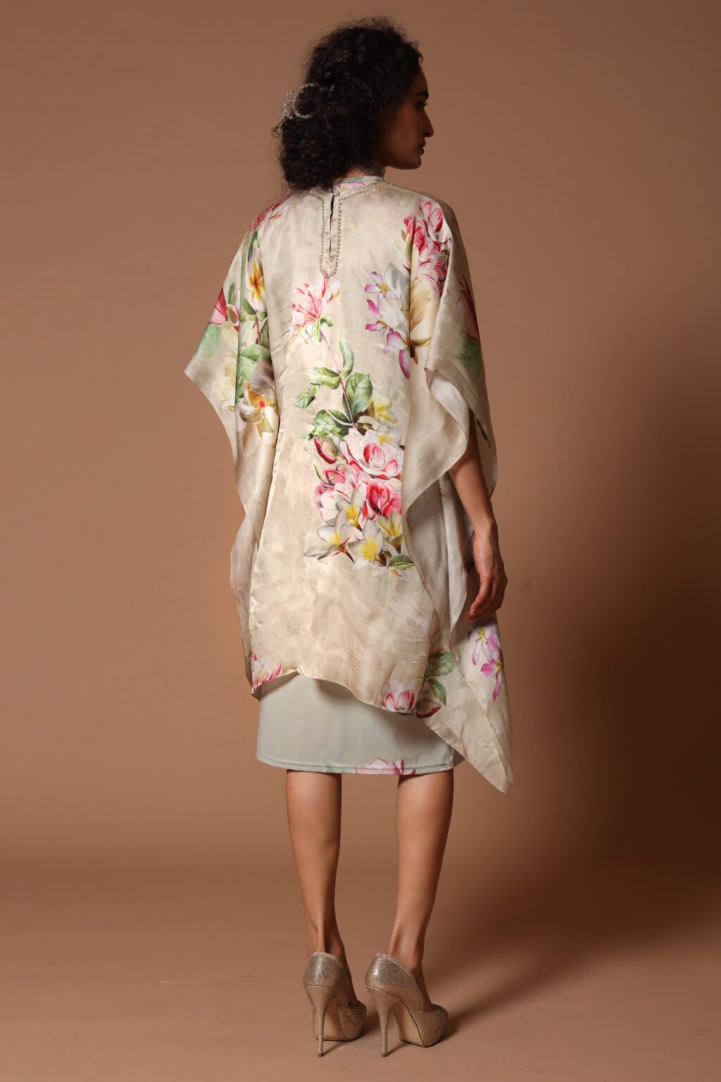 Mint Kaftan With Dress