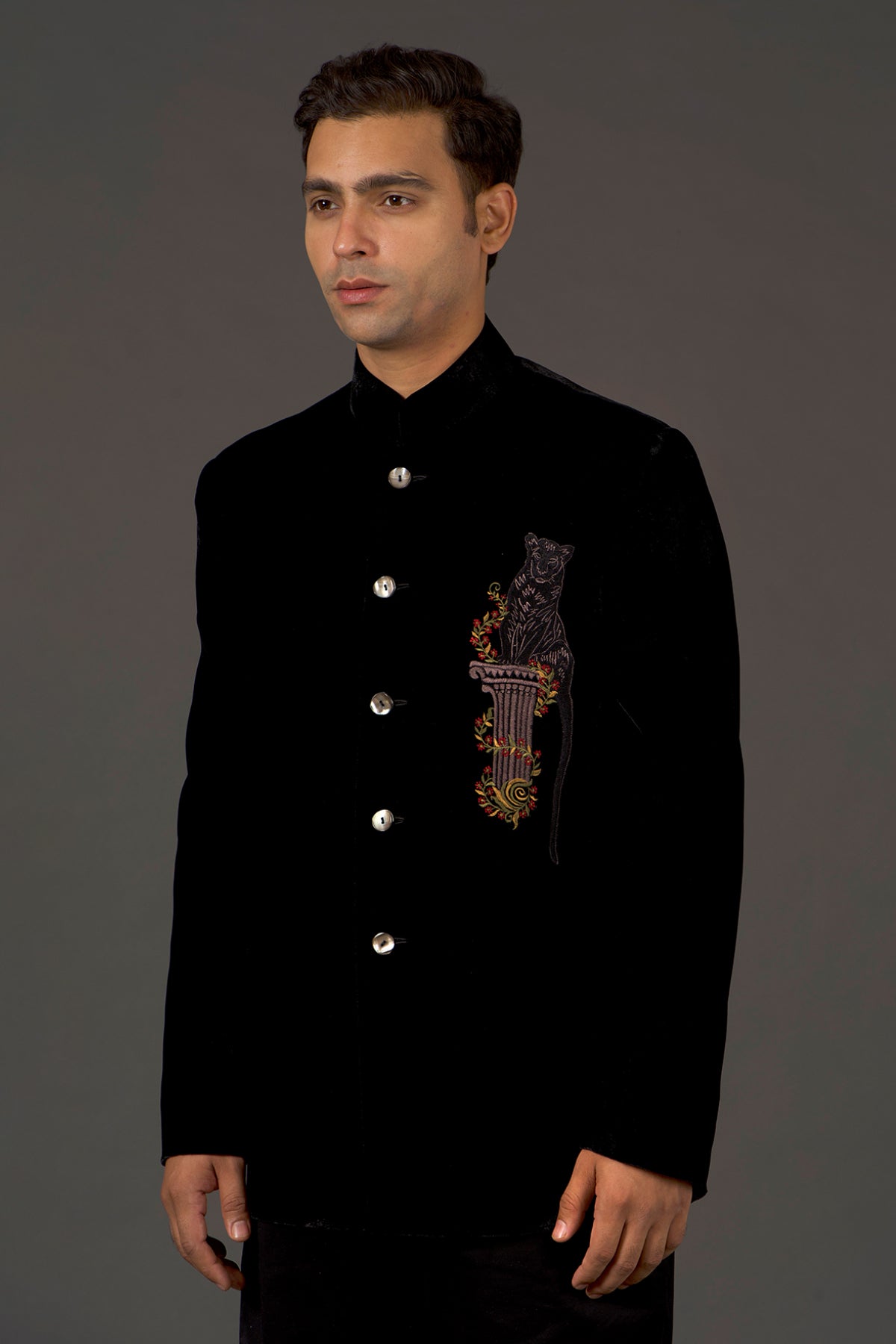 Men's Embroidery Bandhgala