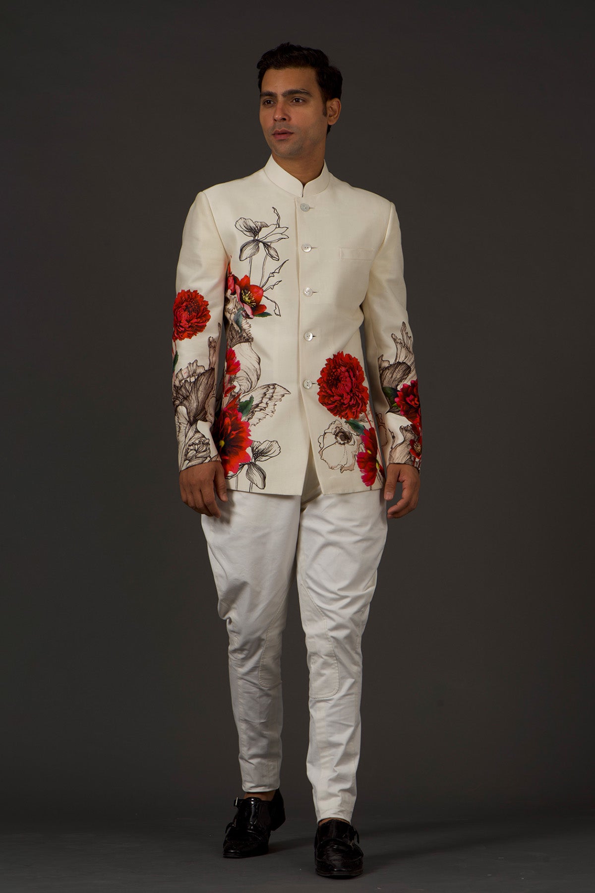 Men's Printed Bandhgala