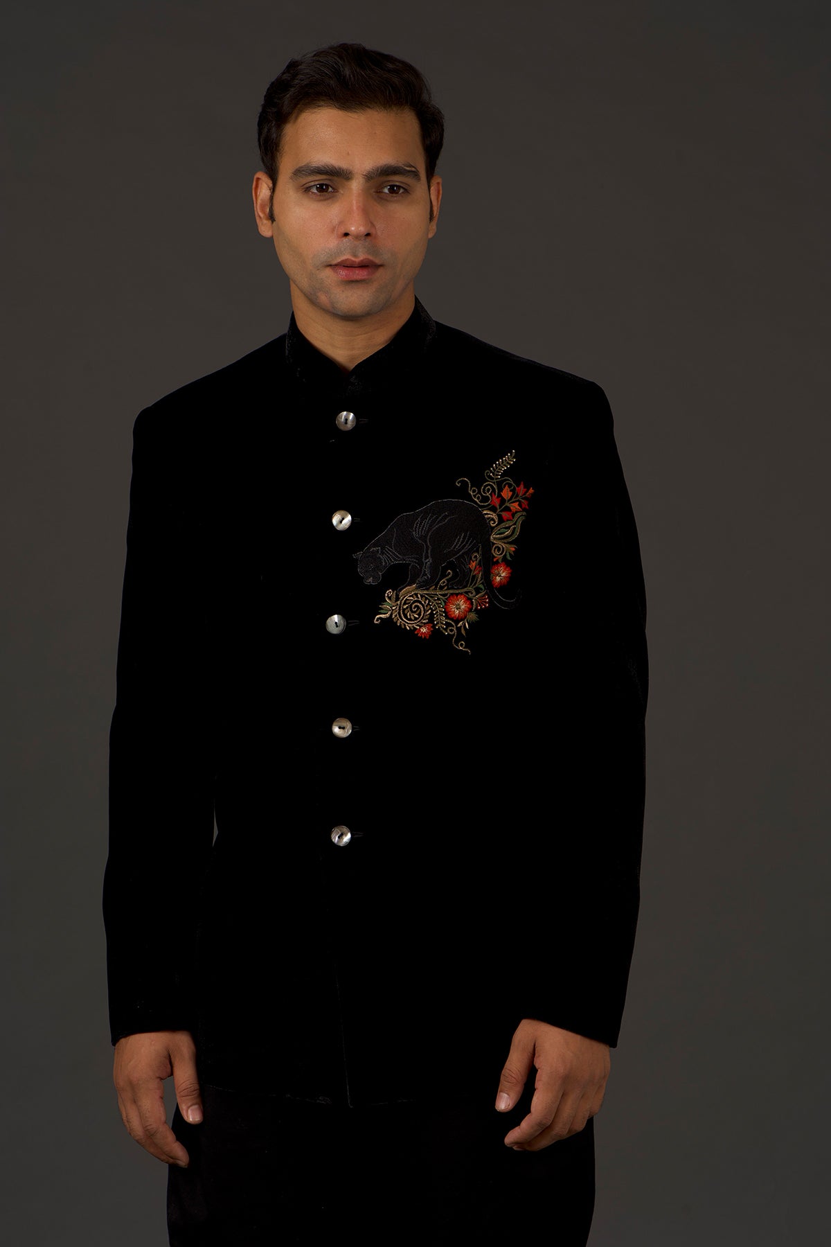 Men's Embroidery Bandhgala