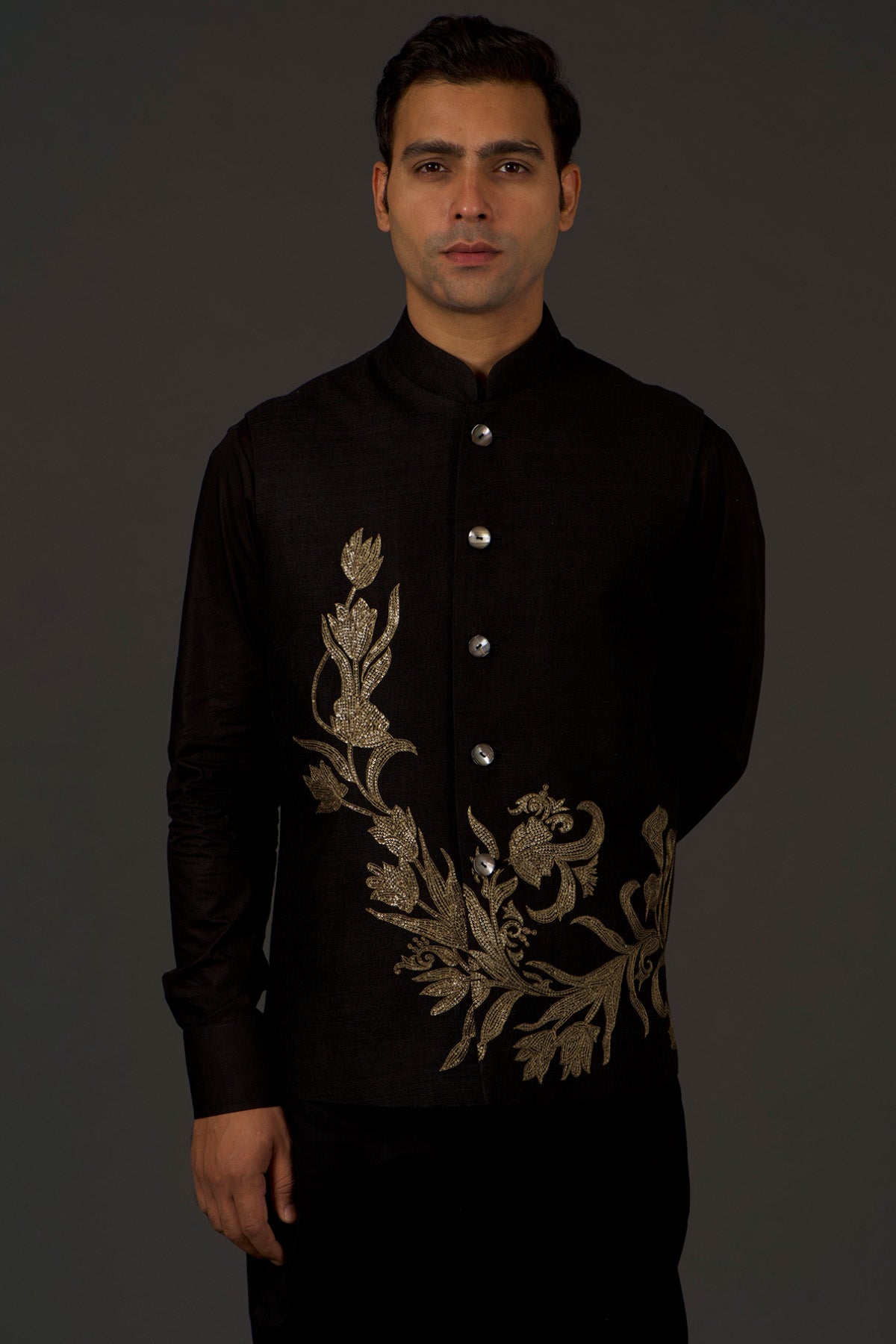 Men's Embrodery Nehru Jacket