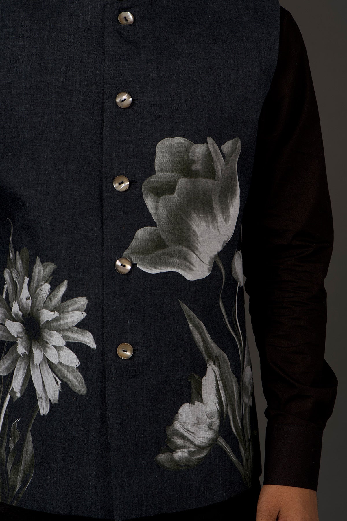 Men's Printed Nehru Jacket