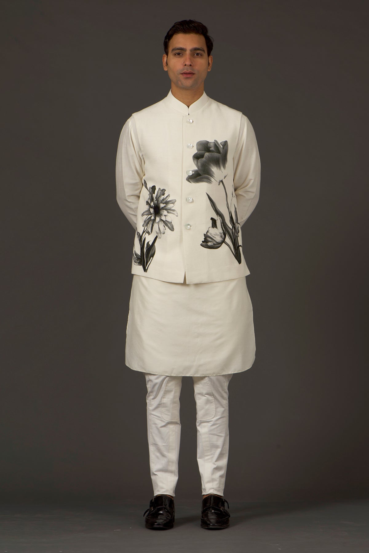 Men's Printed Nehru Jacket