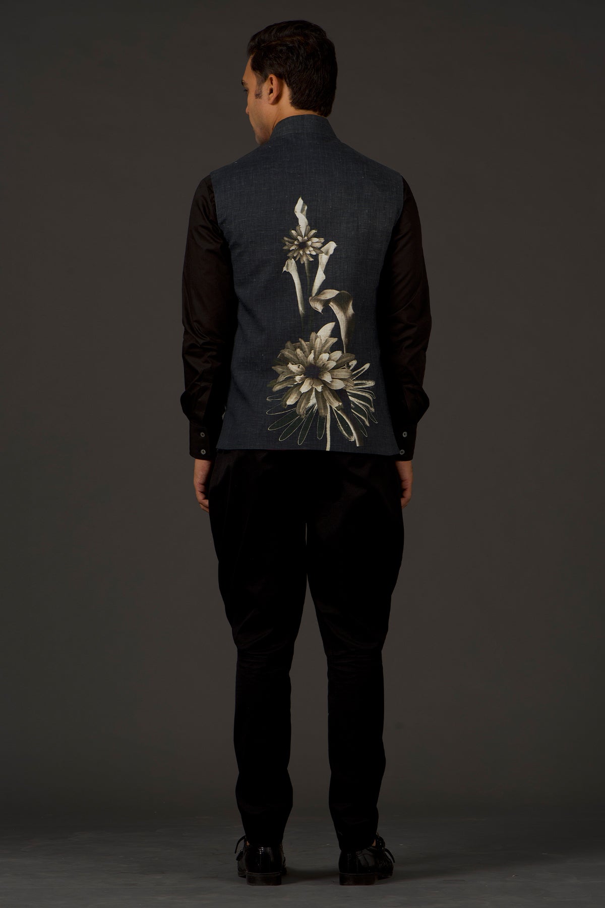 Men's Printed Nehru Jacket