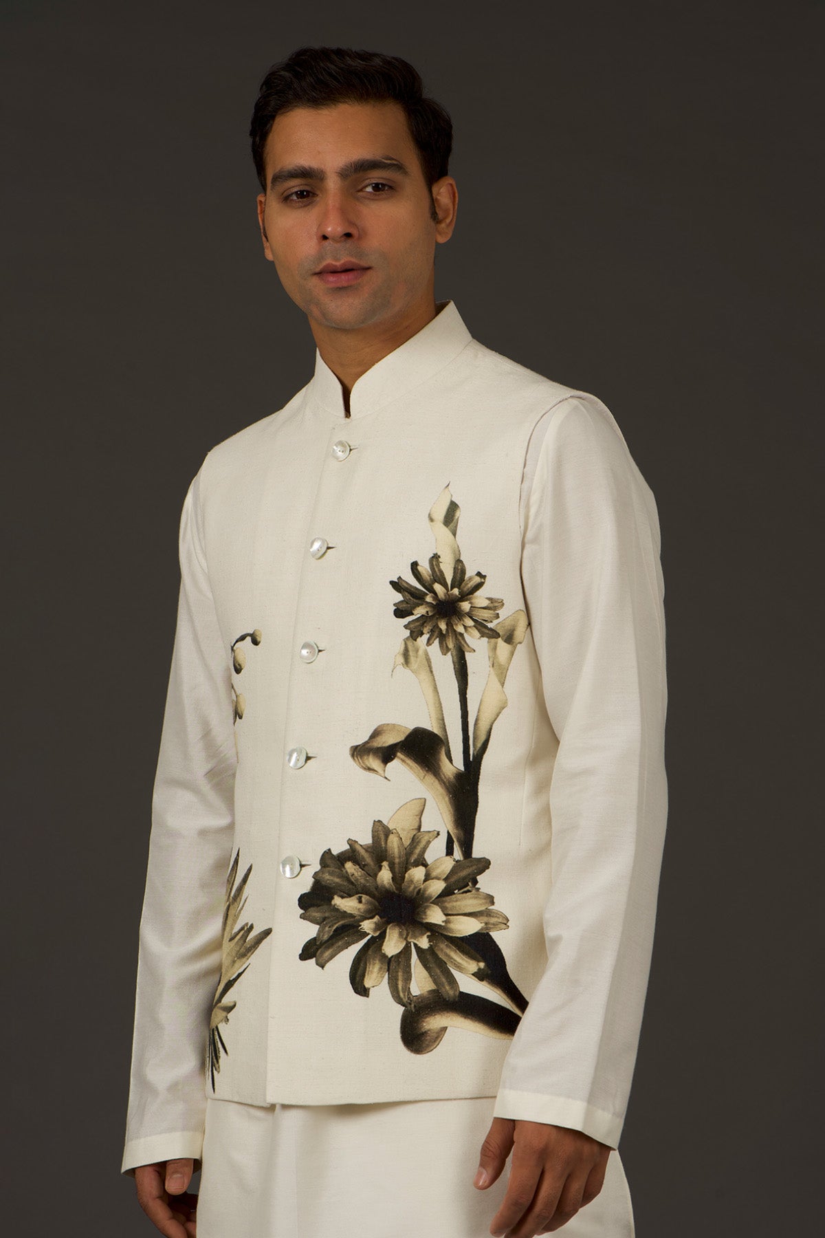 Men's Printed Nehru Jacket