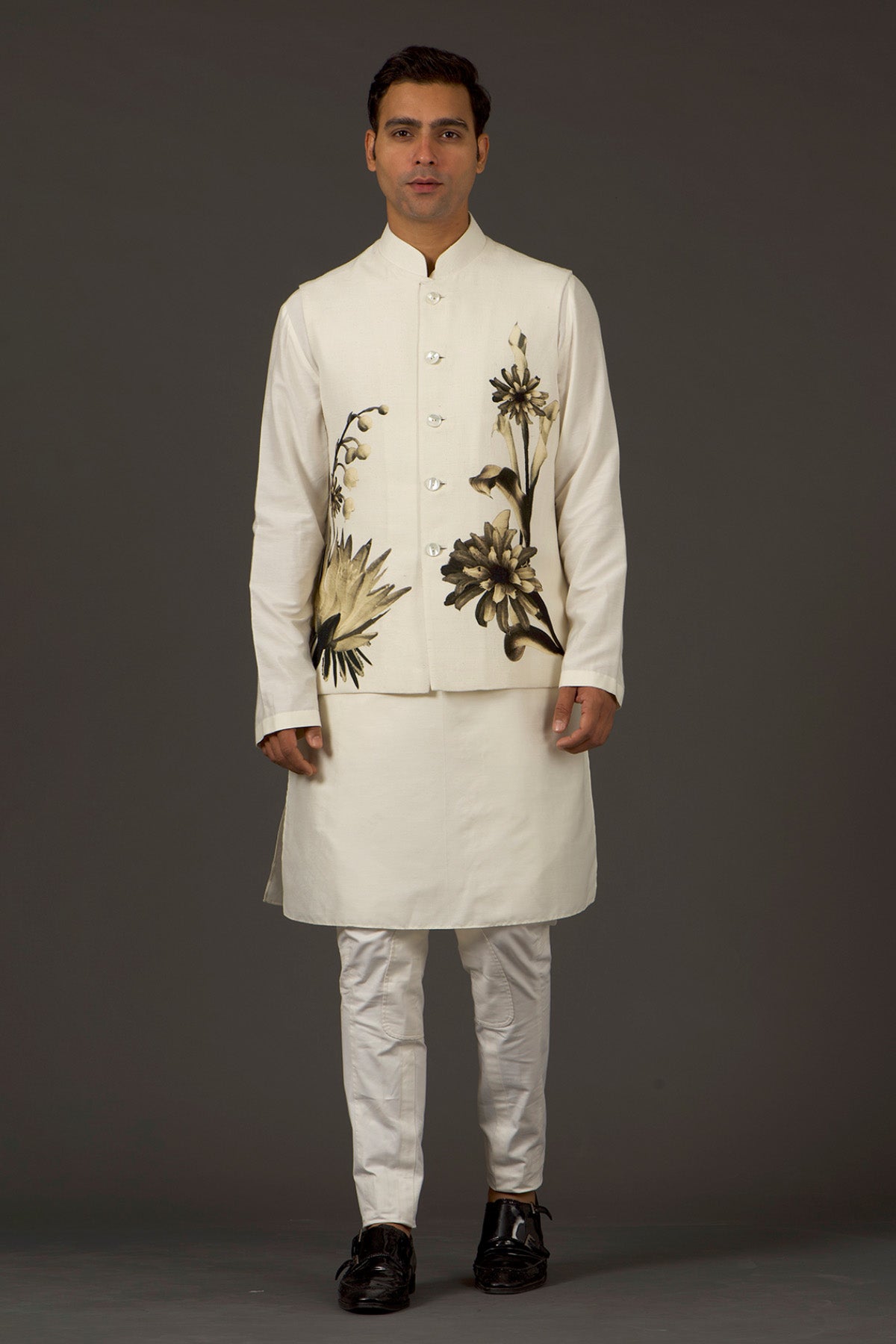 Men's Printed Nehru Jacket