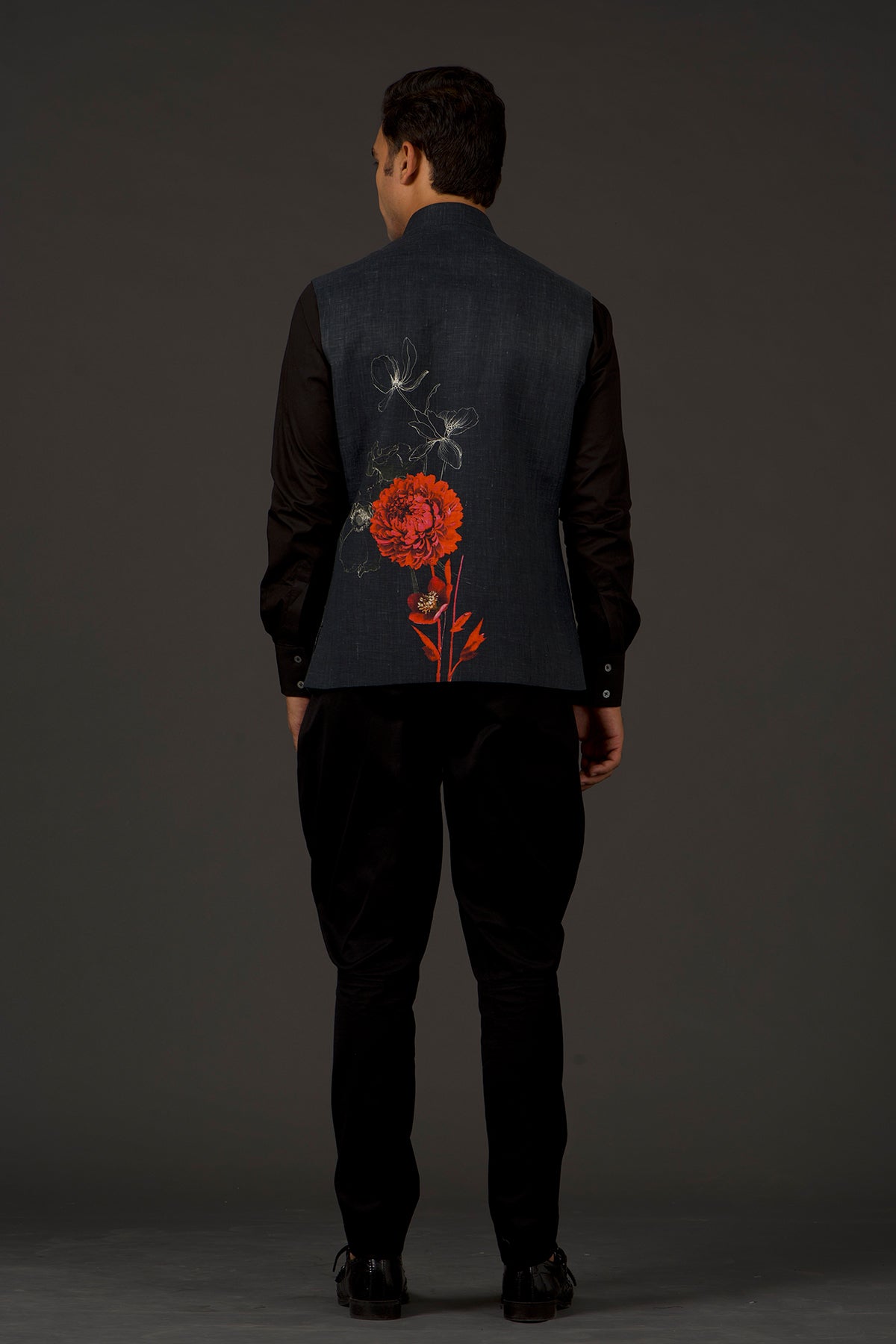 Men's Printed Nehru Jacket