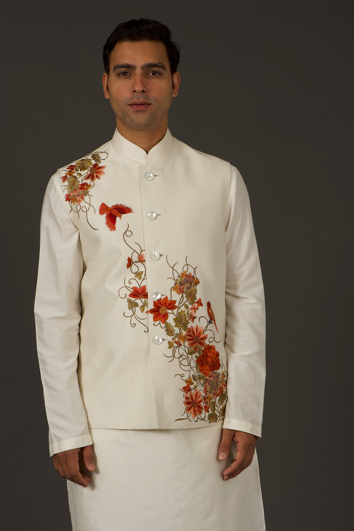 Men's Embrodery Nehru Jacket