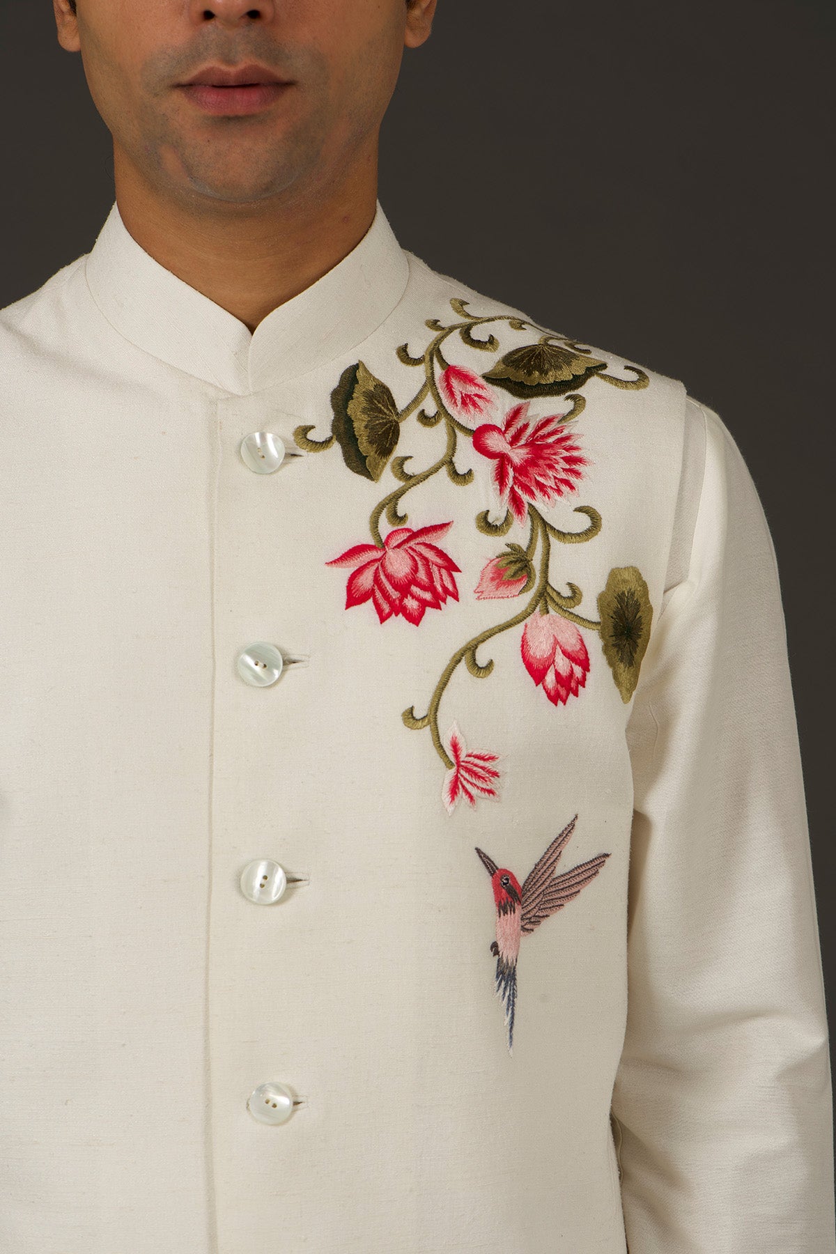 Men's Embrodery Nehru Jacket