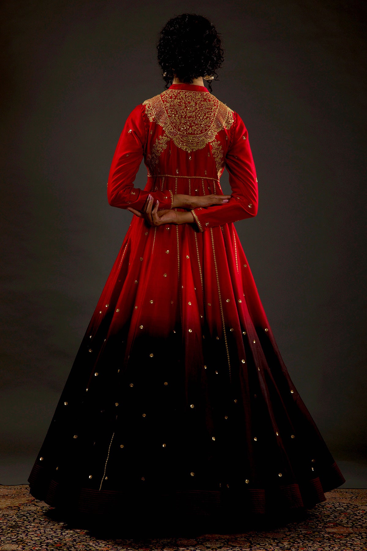 Embroidered Anarkali Set