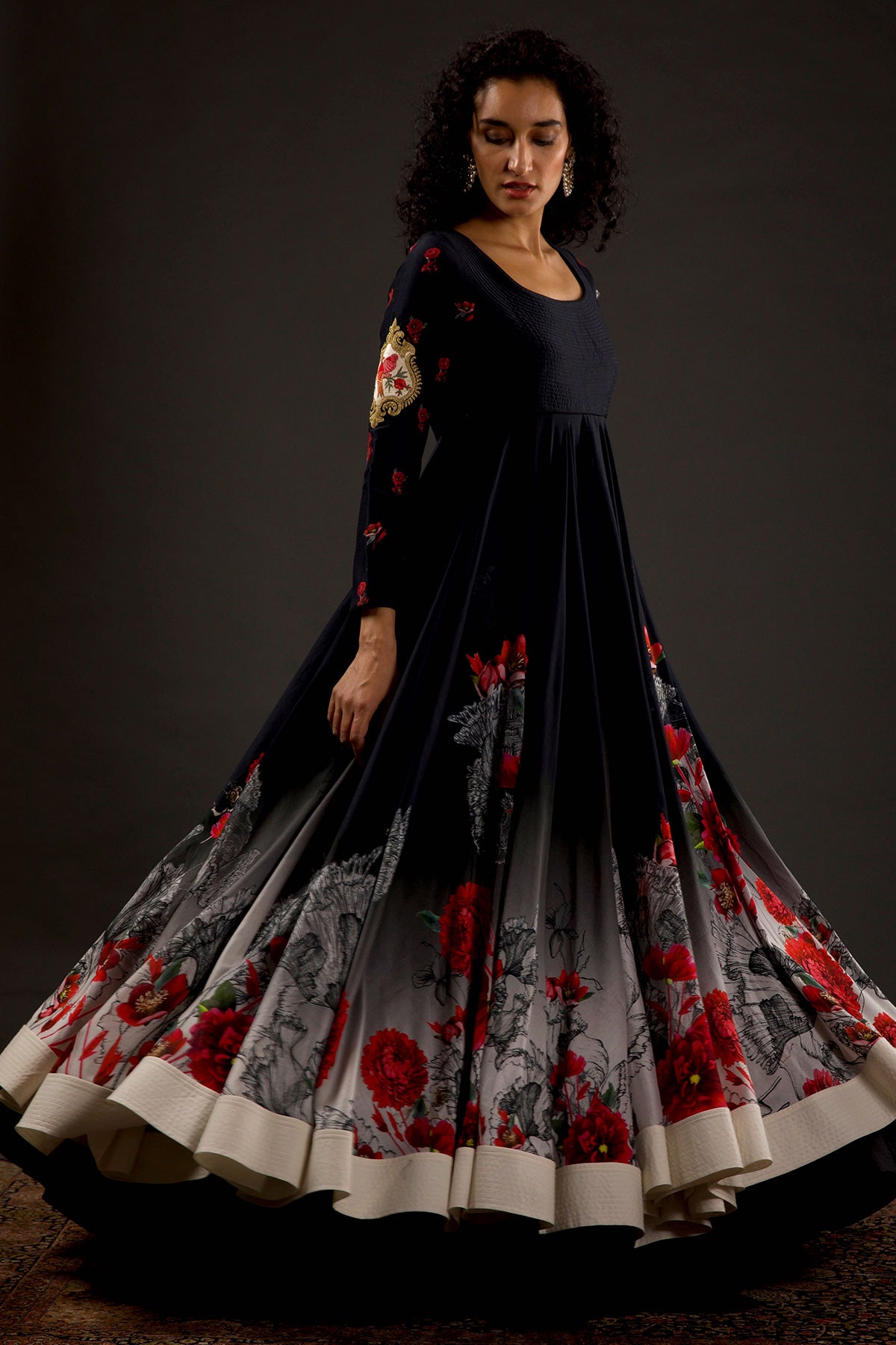 Printed Anarkali Set