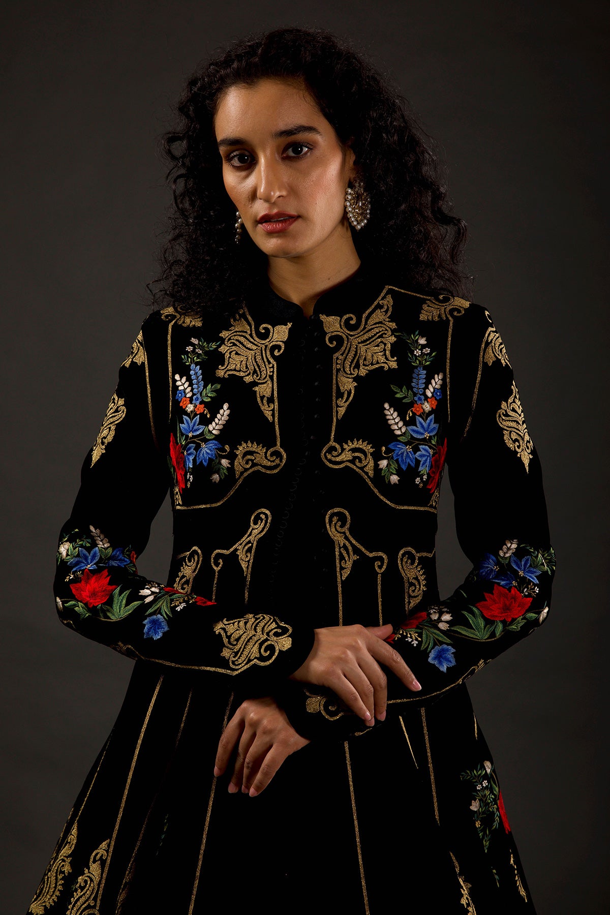 Embroidered Long Jacket