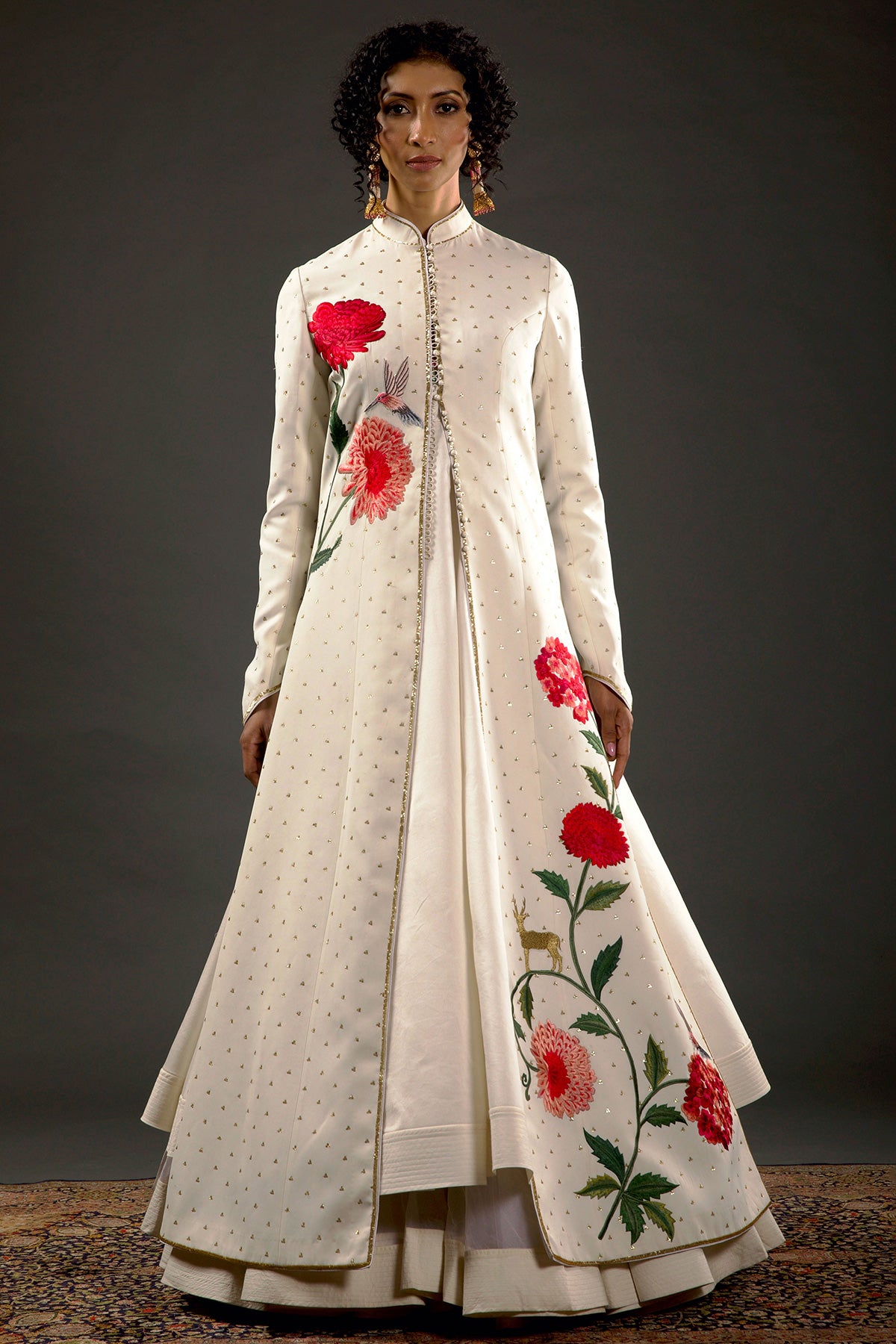 Embroidered Long Jacket