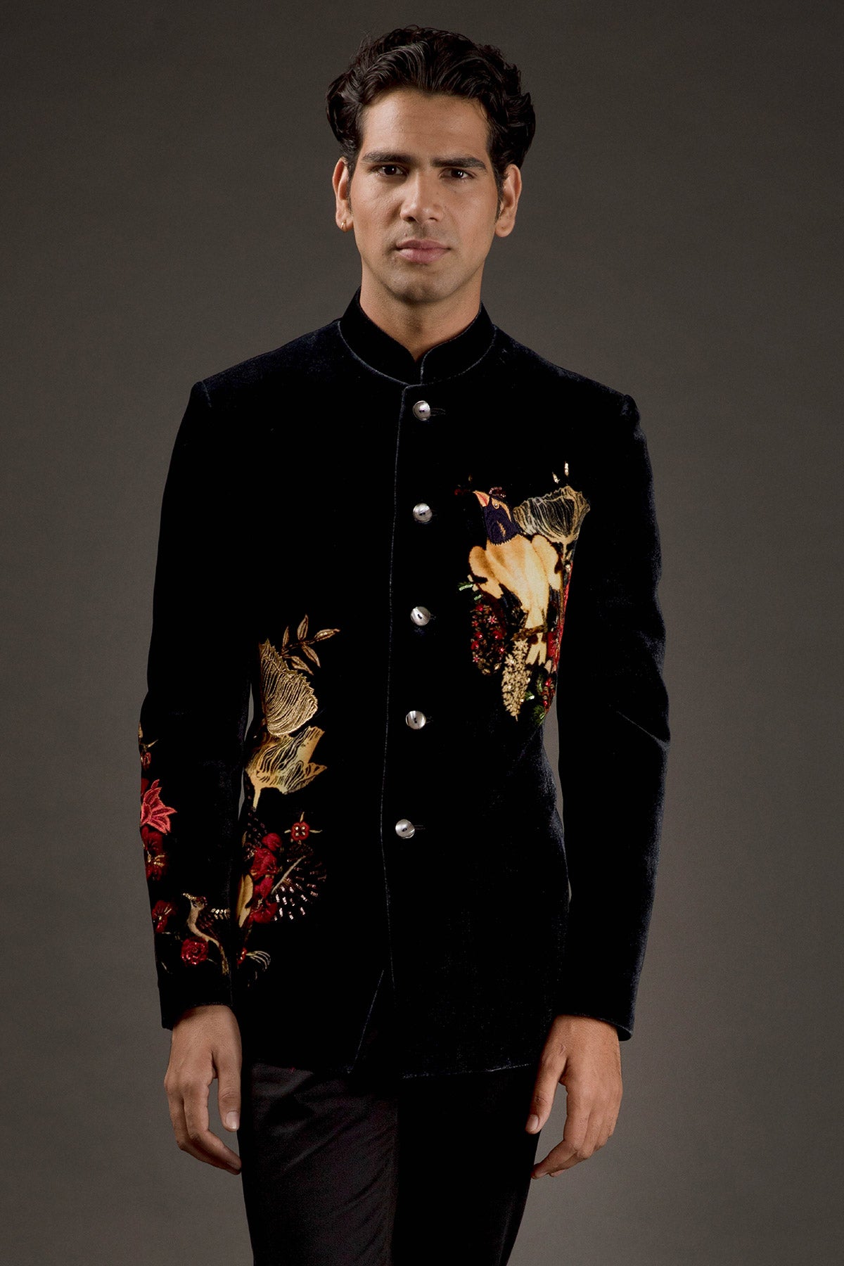 Men's Embroidered Bandhgala