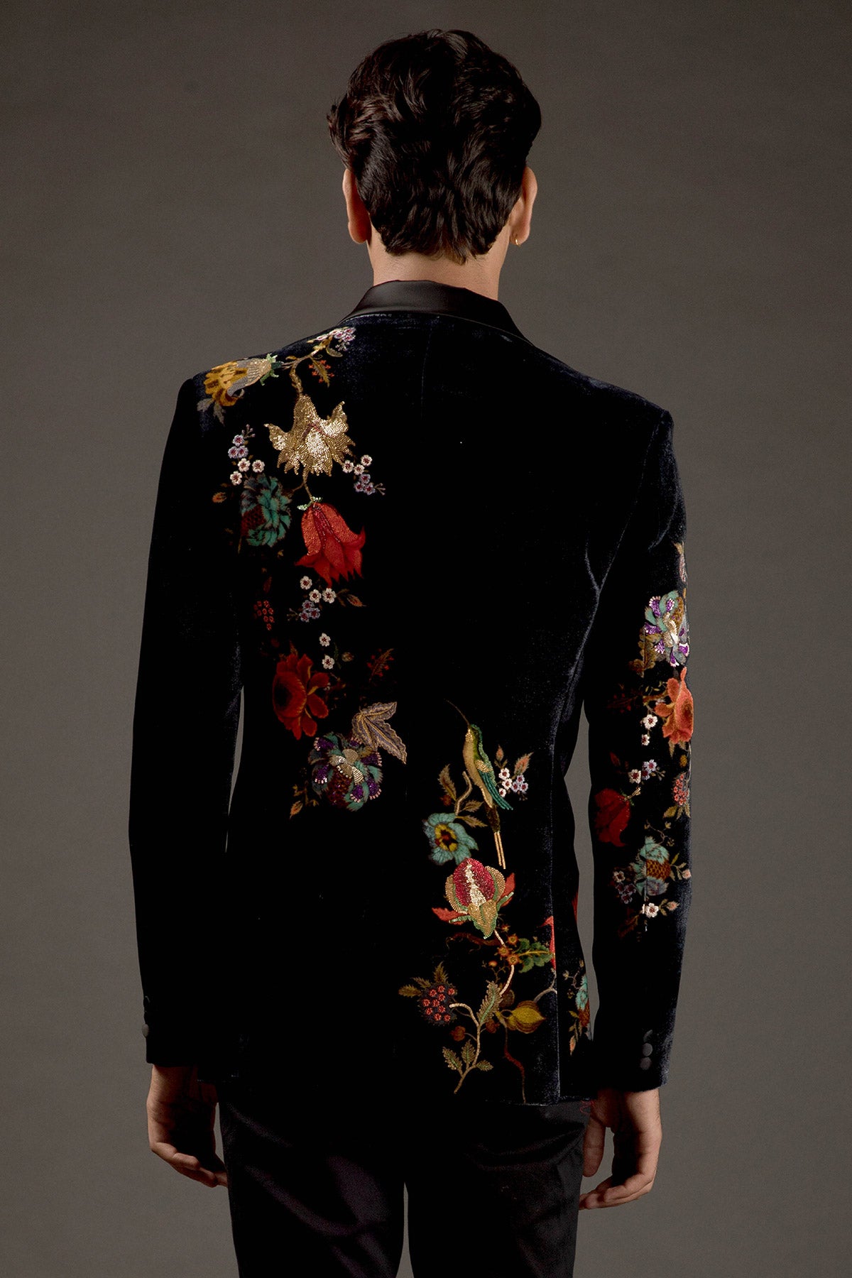 Men'S Digital Printed Embroidered Tuxedo