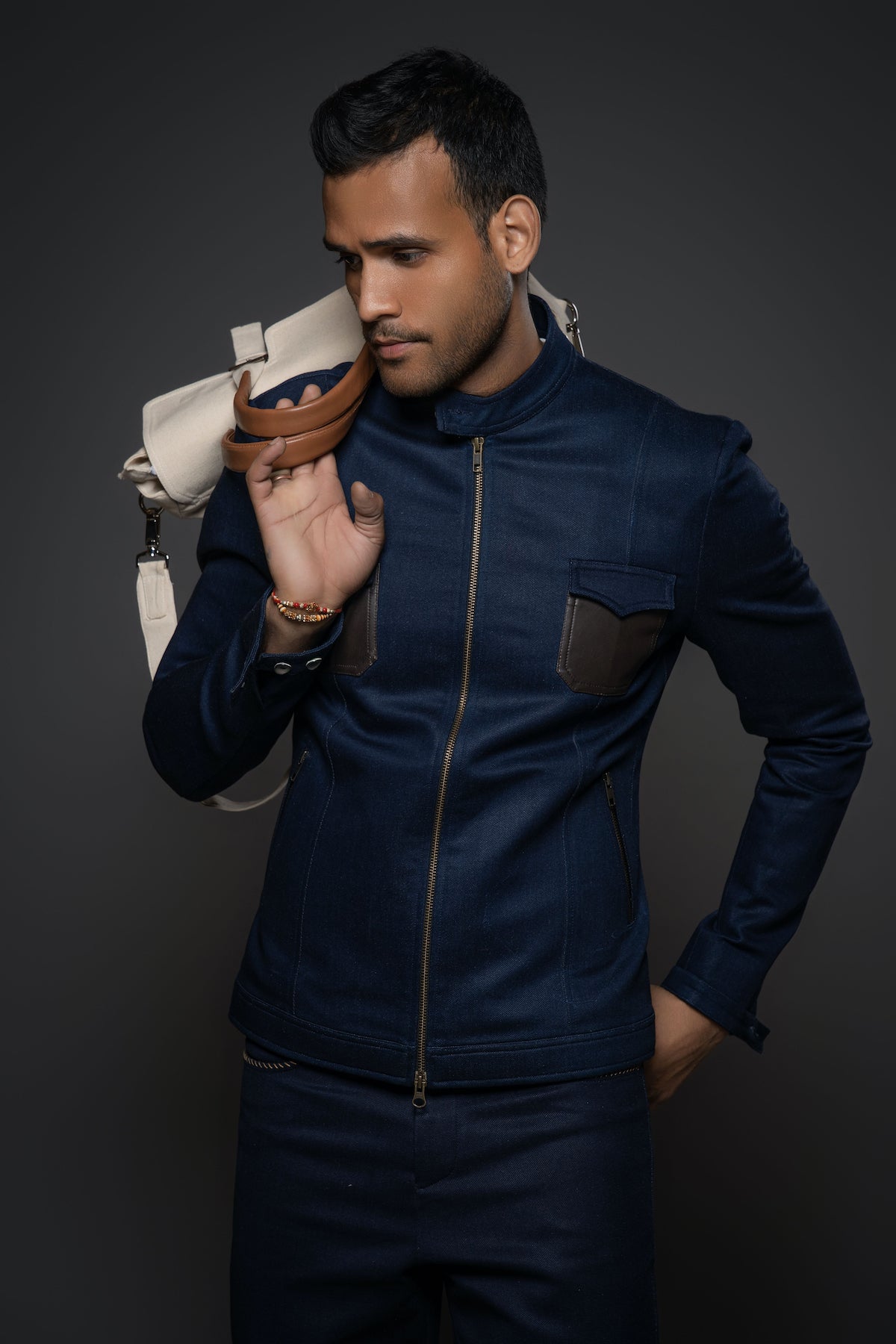 Balance By Rohit Bal Men Denim Jacket