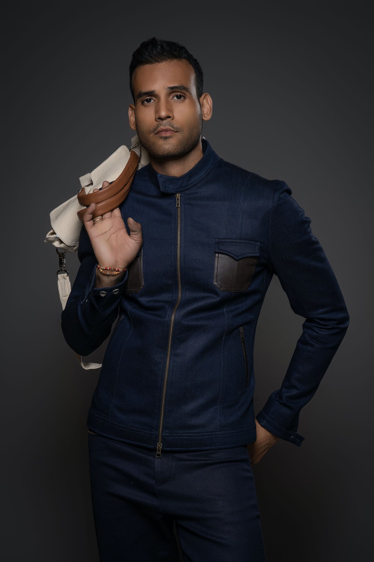 Balance By Rohit Bal Men Denim Jacket