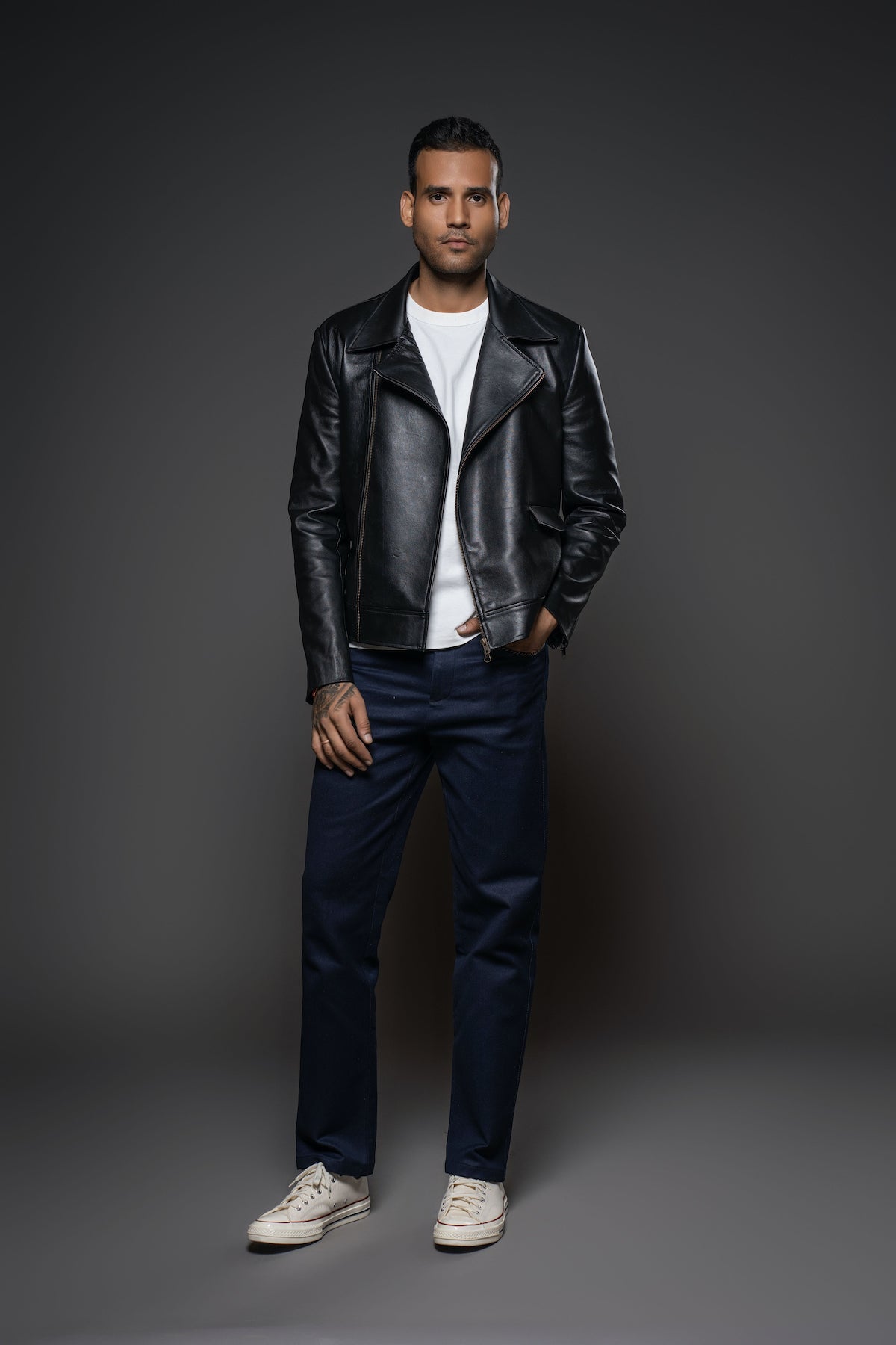 Balance By Rohit Bal Men Leather Jacket