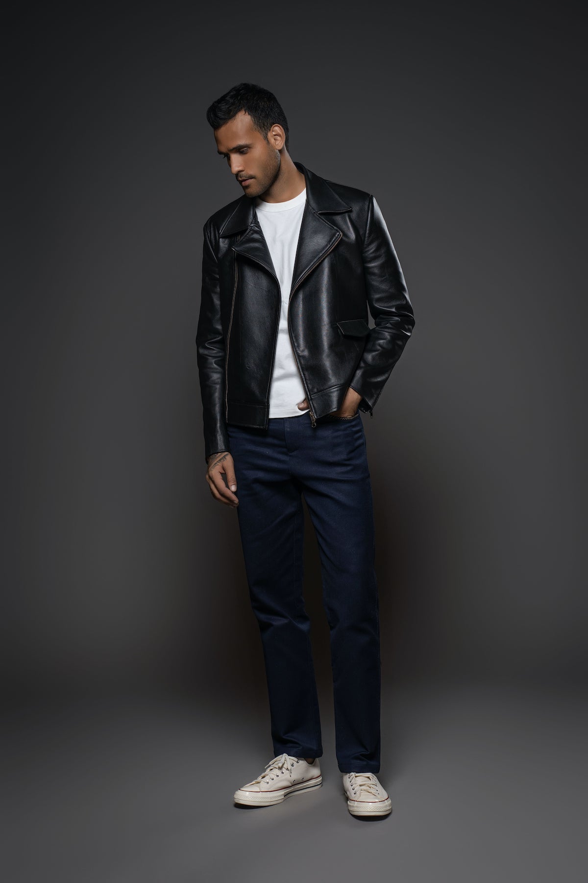 Balance By Rohit Bal Men Leather Jacket