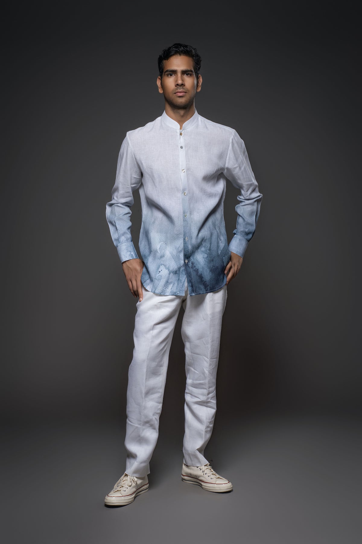 Balance By Rohit Bal Men Linen Printed Jacket