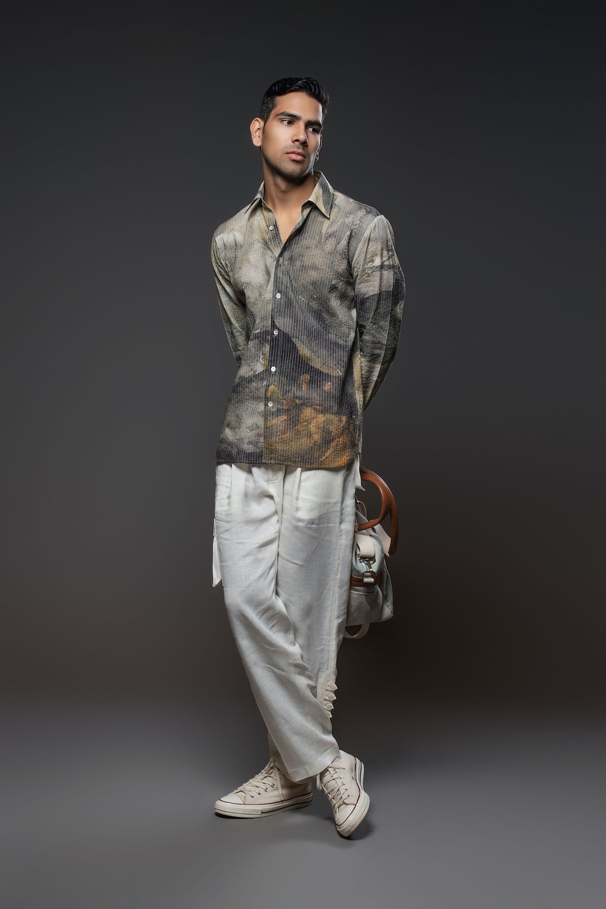 Balance By Rohit Bal Men Heavy Voile Printed Shirt