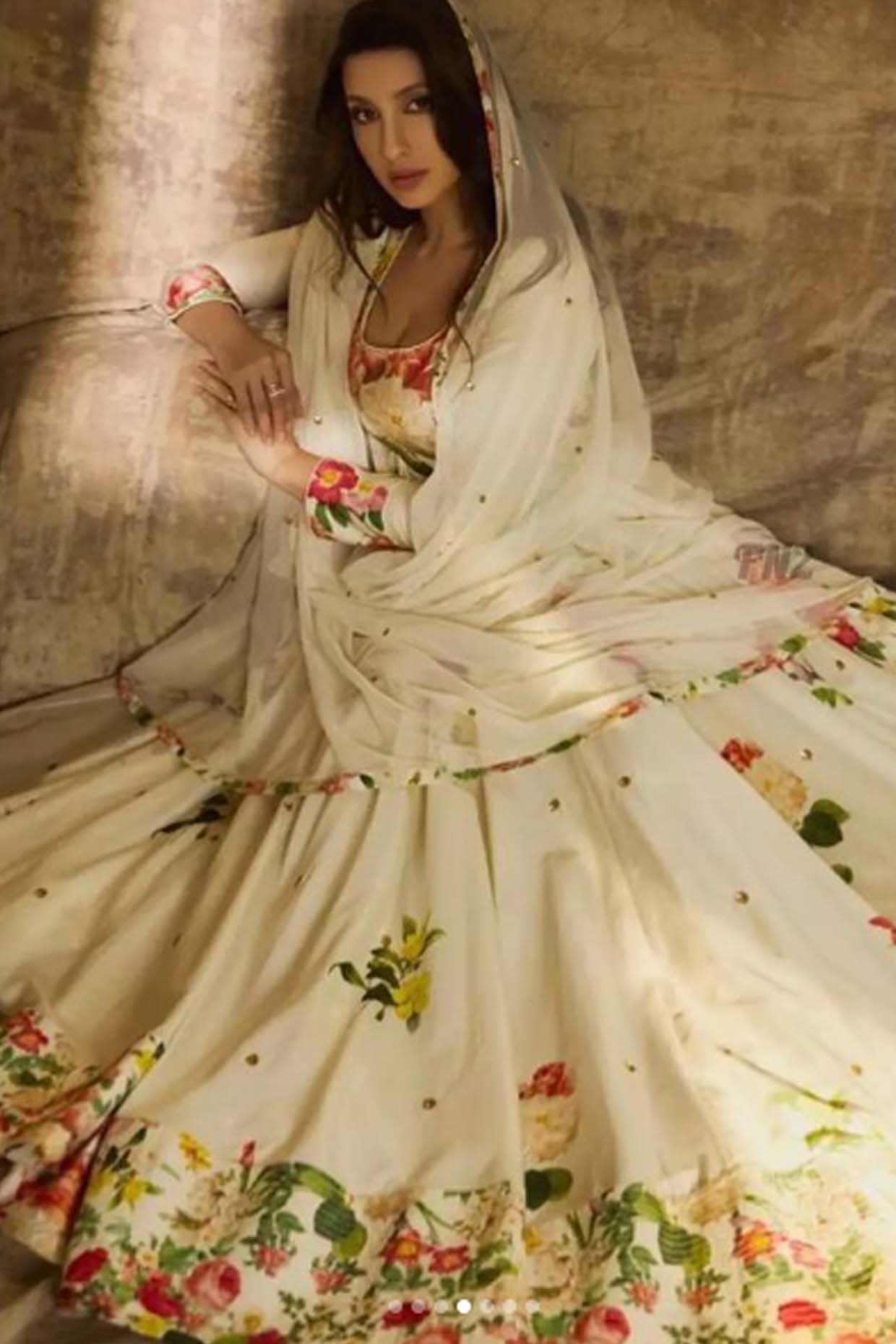 Women's Floral Multicolour Anarkali Set