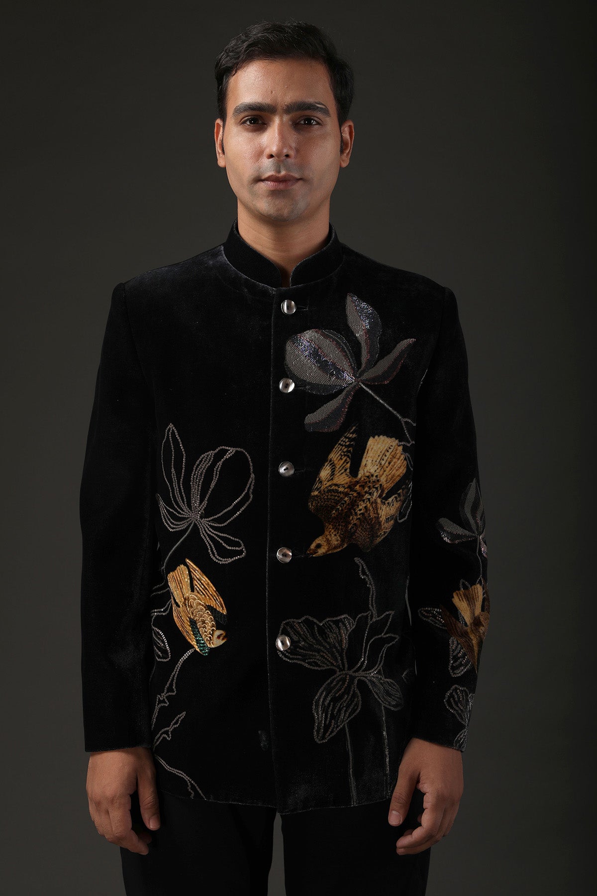 Men's Embroidered Bandhgala