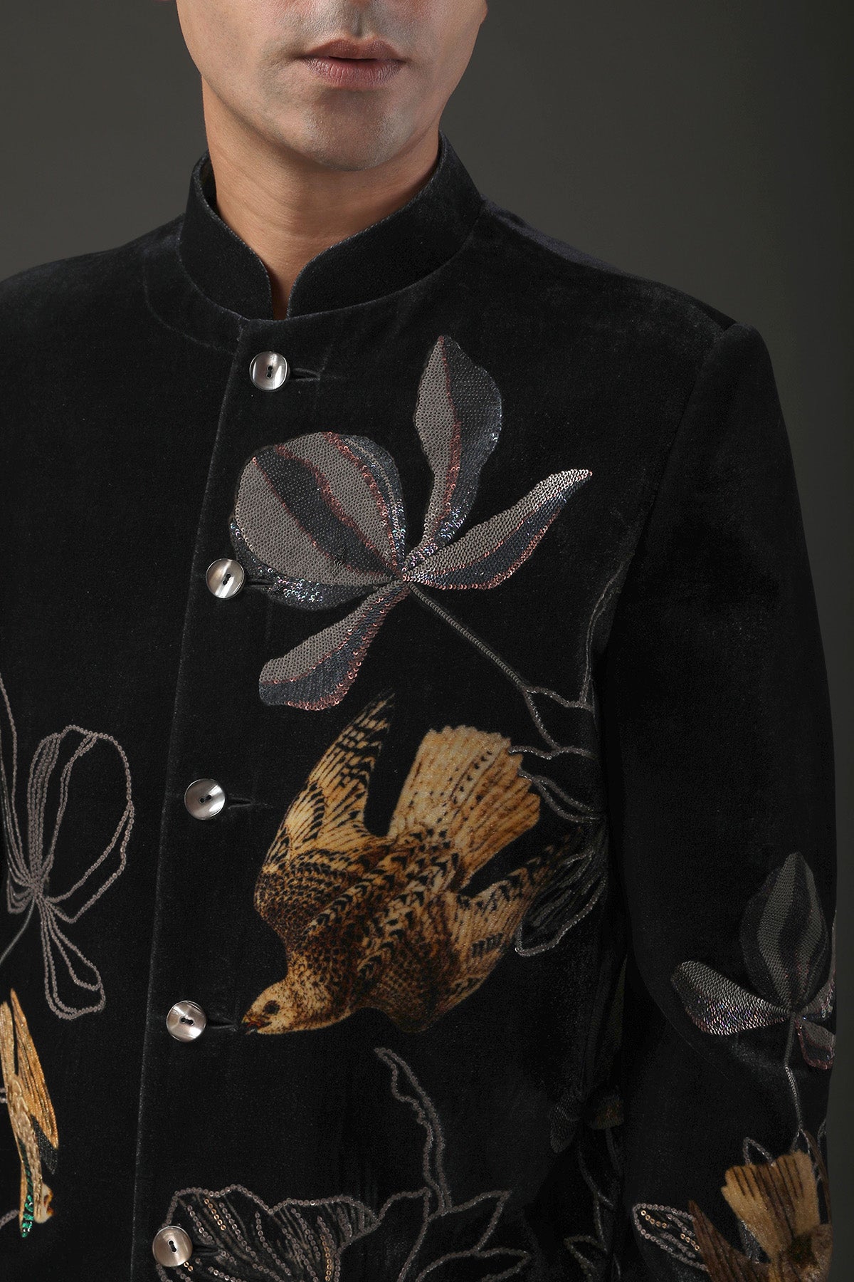 Men's Embroidered Bandhgala