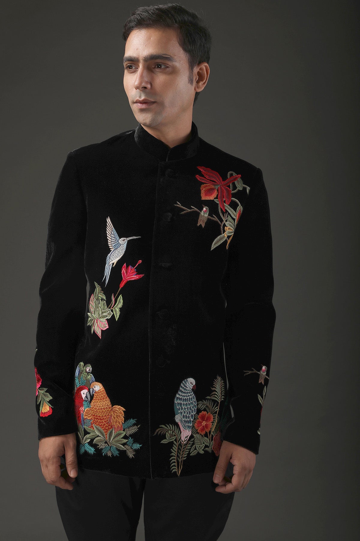 Men's Embroidered Bandhgala