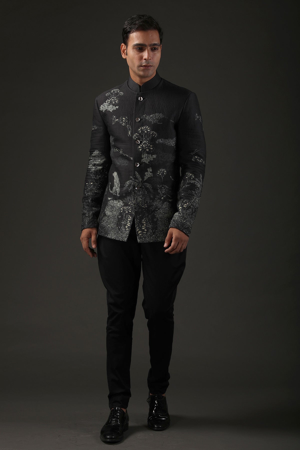 Men's Printed Bandhgala