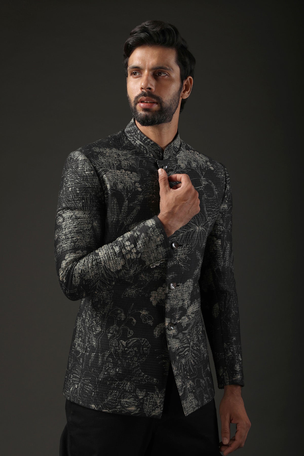 Men's Printed Bandhgala