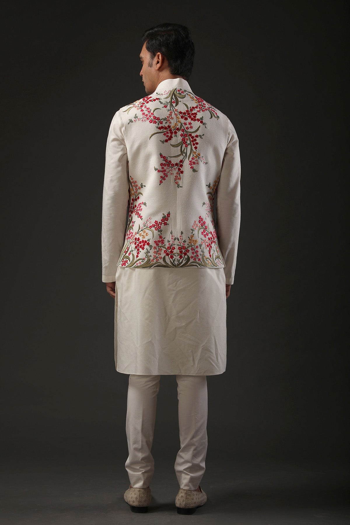 Men's Embroidered Nehru Jacket