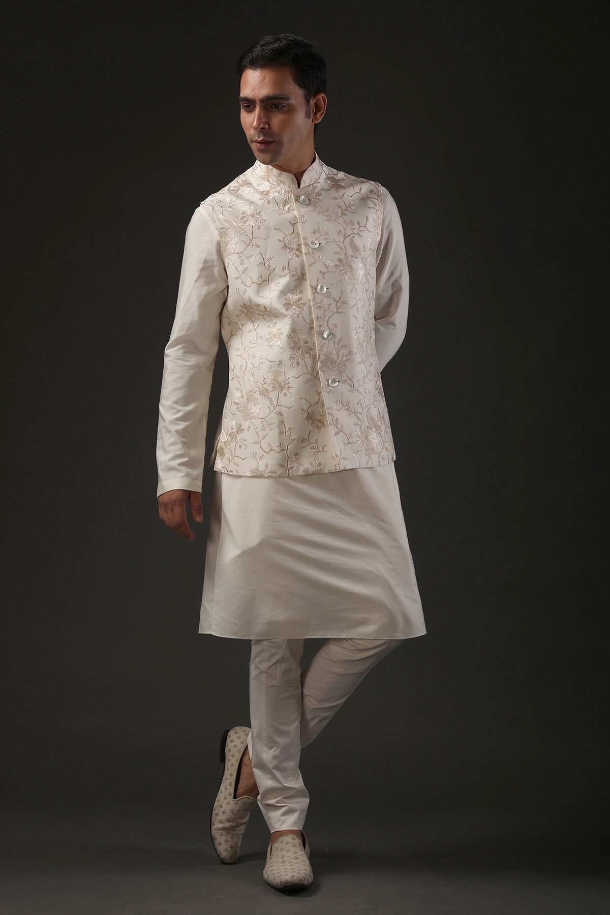 Men's Embrodered Nehru Jacket