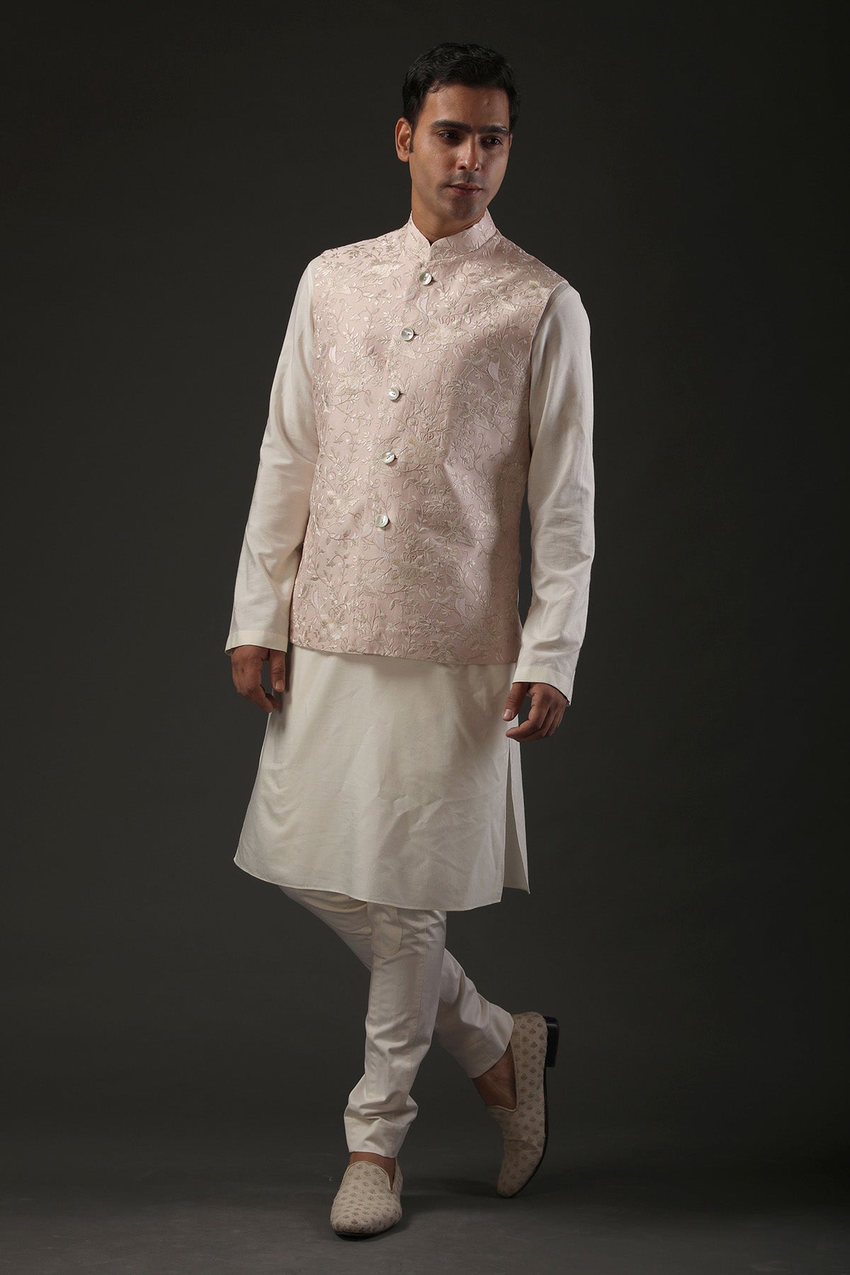 Men's Embrodered Nehru Jacket