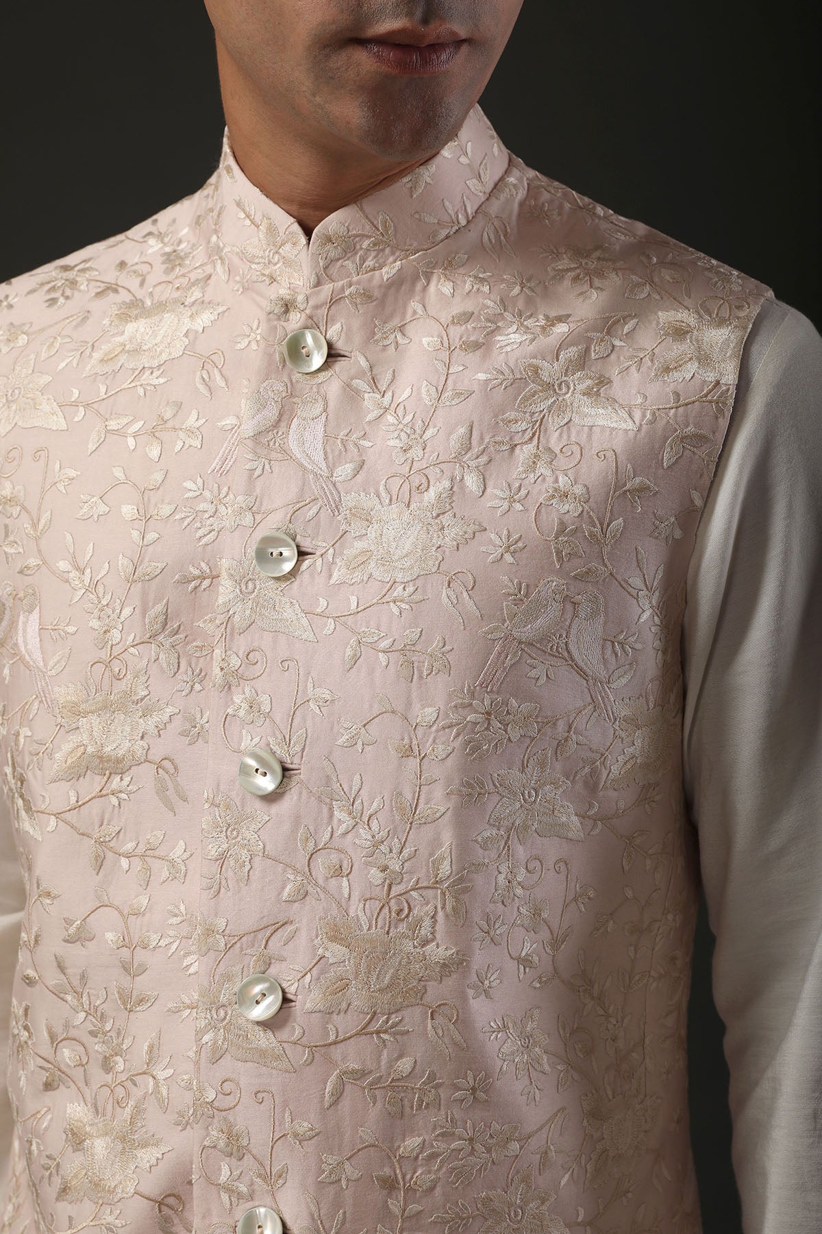 Men's Embrodered Nehru Jacket