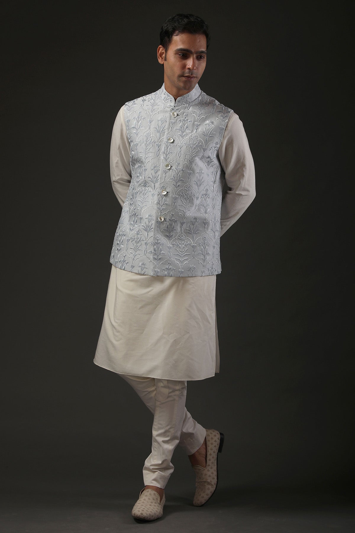 Men's Embrodered Nehru Jacket