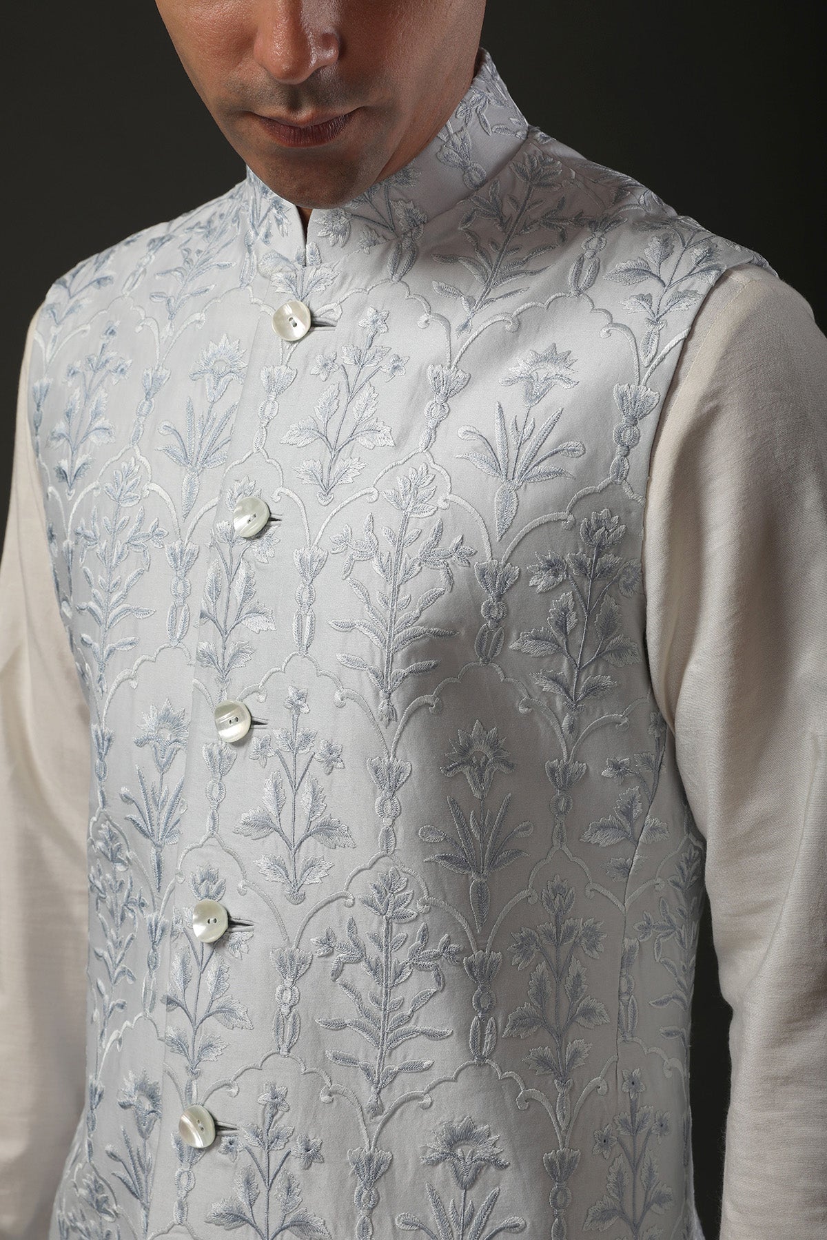 Men's Embrodered Nehru Jacket