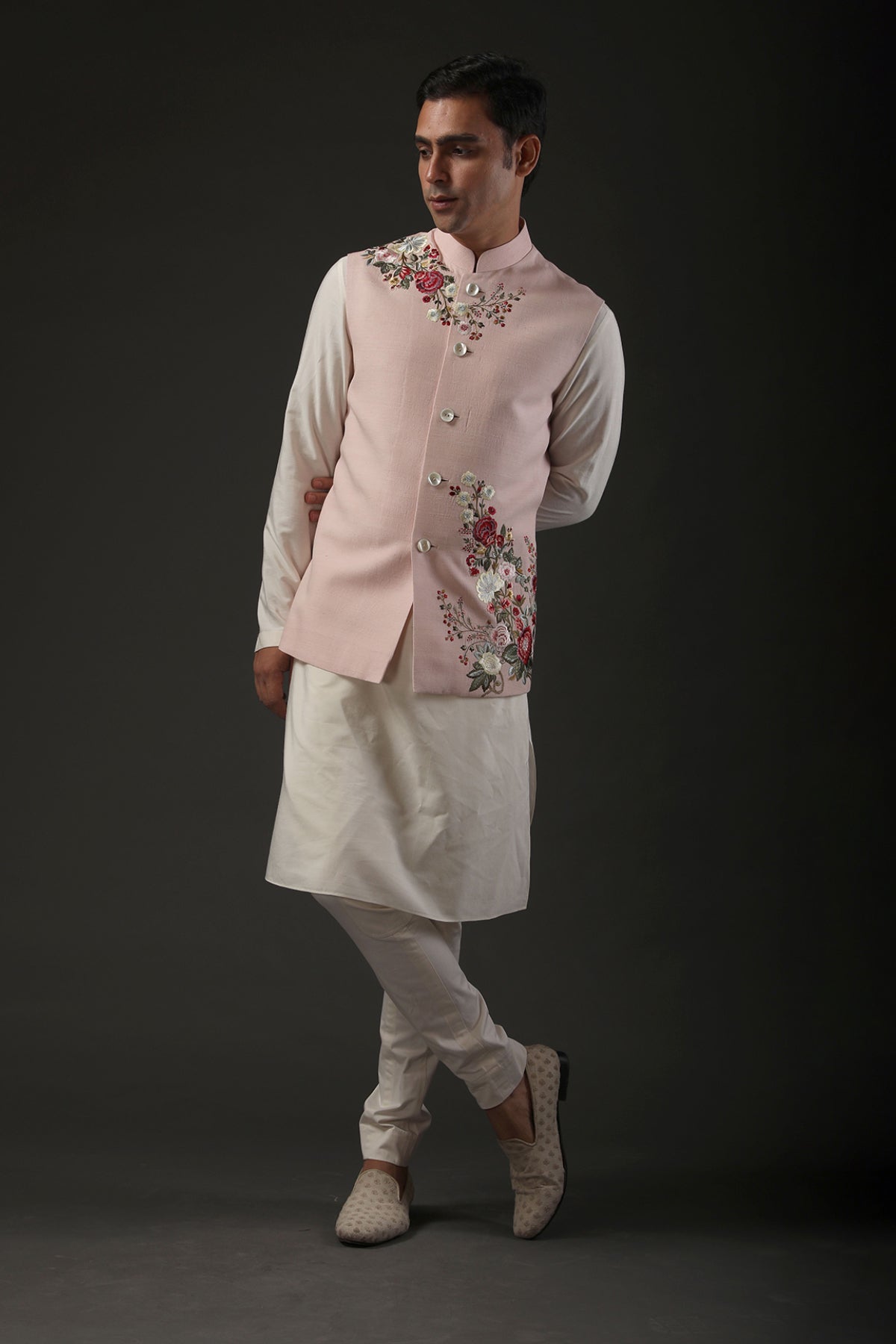 Men's Embrodered Nehru Jacket