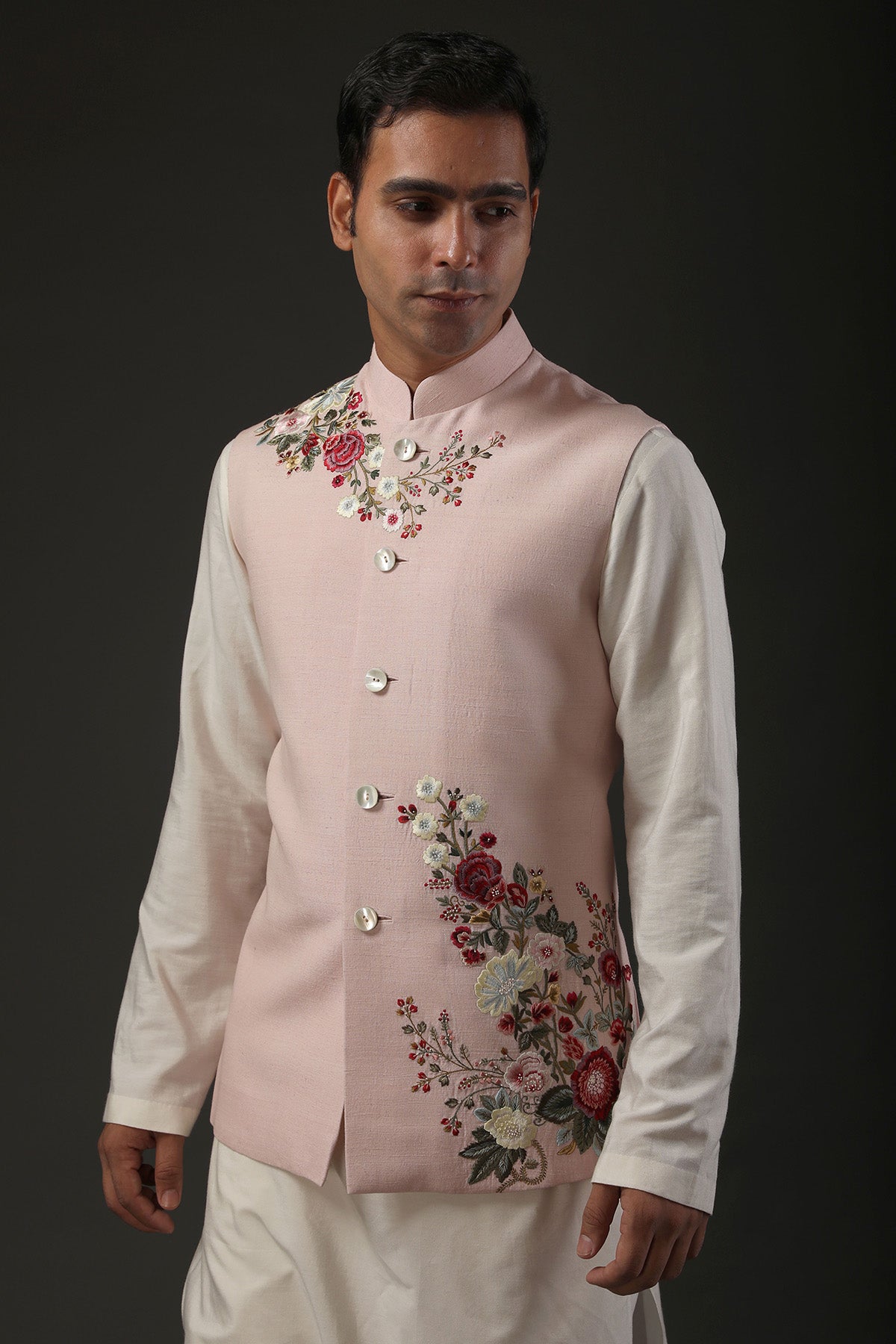 Men's Embrodered Nehru Jacket