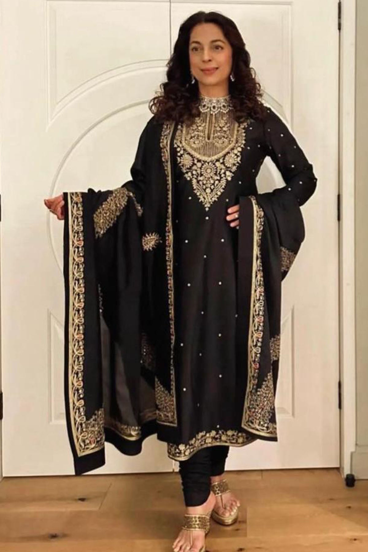 Women'S Black Kurta Set