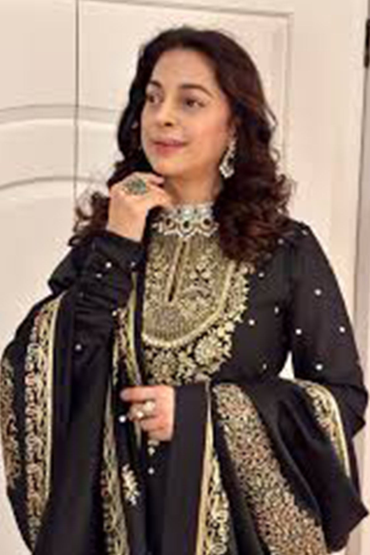 Women'S Black Kurta Set