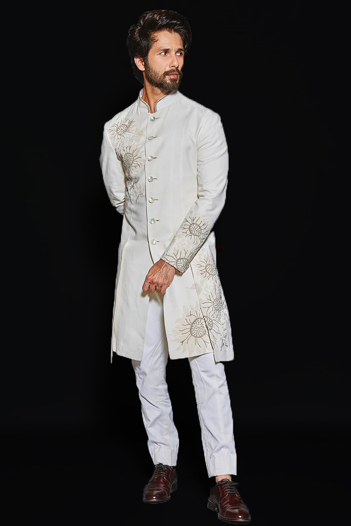 Men'S Ivory Sherwani