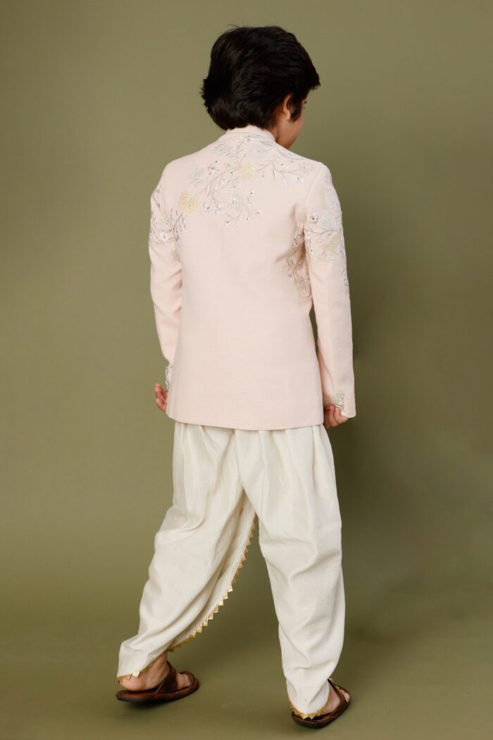 IVORY EMBROIDERED BANDHGALA - Image 2